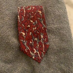 Red Patterned Tie